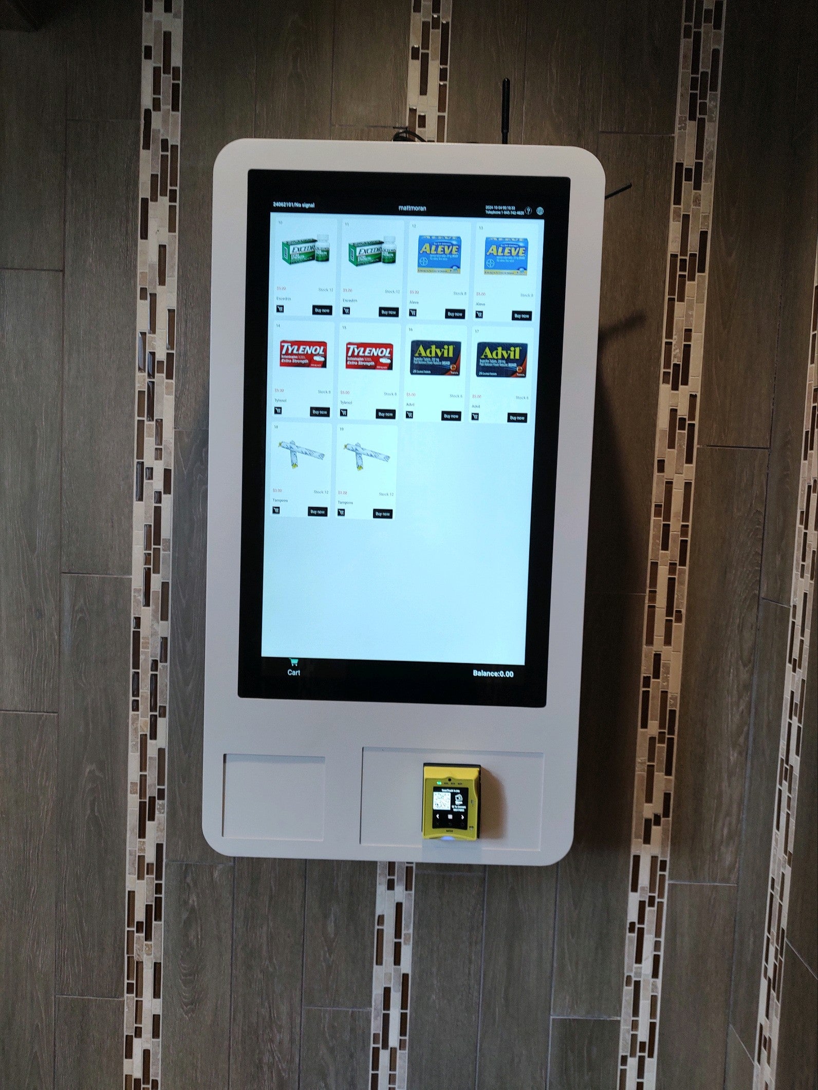 WALL MOUNTED VENDING MACHINE